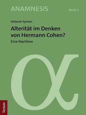 cover image of Alterität im Denken von Hermann Cohen?